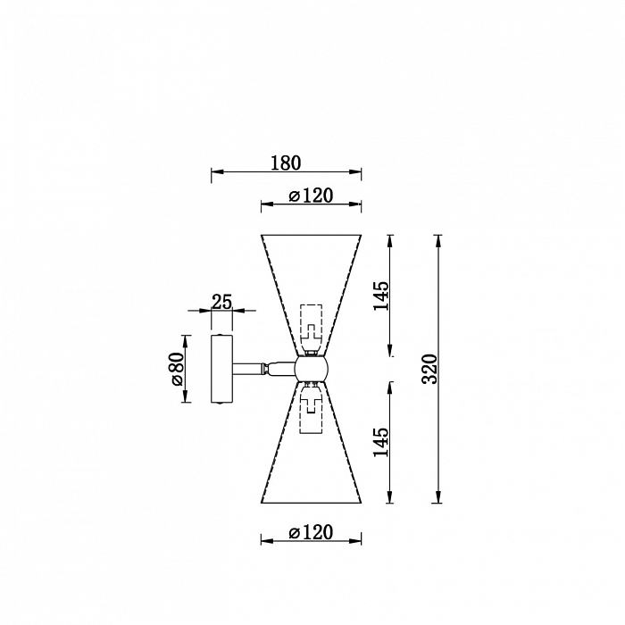 Бра Maytoni MOD108WL-02GB